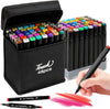 48PCS Dual Tip Art Markers with Carrying Case – Perfect for Painting, Sketching, and More